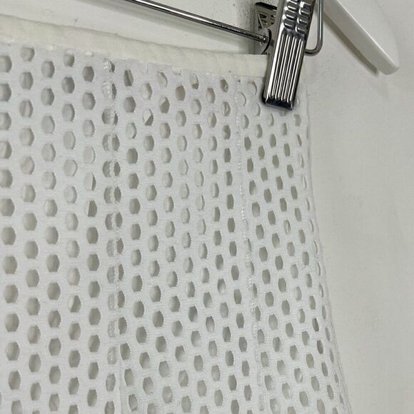 Sandro Jackpot White Mesh Mini Skirt - Picture 5 of 8